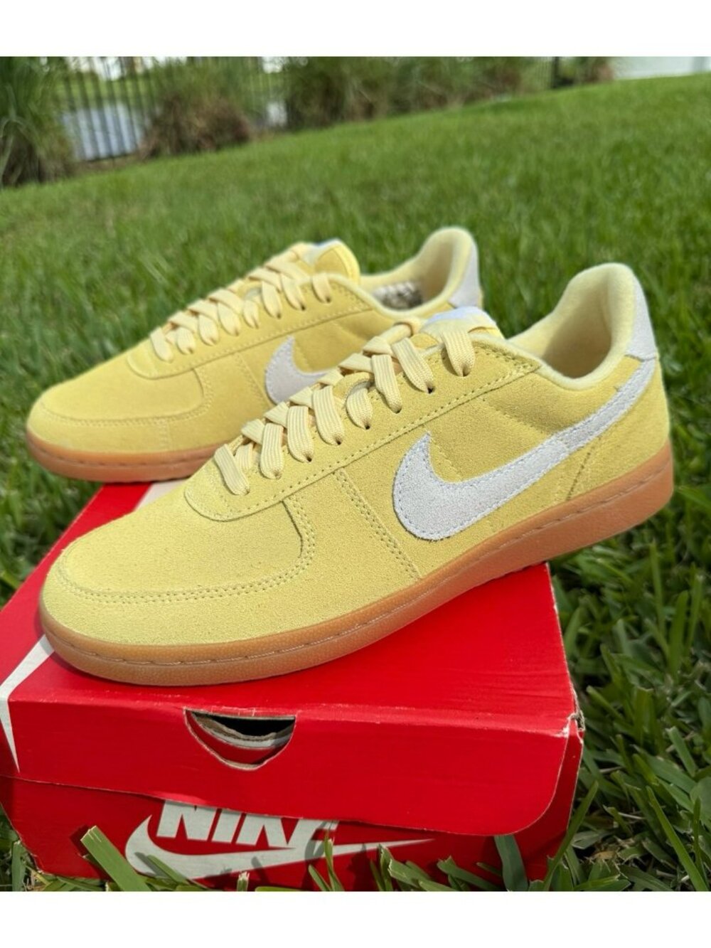 * 8.5 MEN’S NIKE FIELD GENERAL SOFT YELLOW / WHITE GUM IF1743-700 SNEAKERS